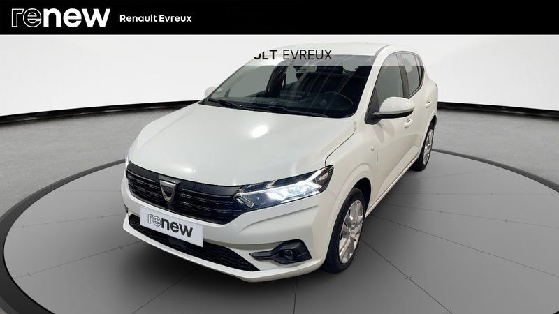 Blanc Utilisé 2021 Dacia Sandero Comfort Citadine | 13 990 € (Prix juste) - Image 1/4
