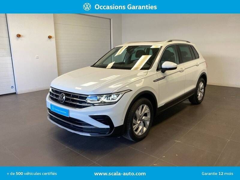 Blanc pur Utilisé 2020 VW Tiguan Elegance SUV | 27 990 € (Prix juste) - Image 1/4