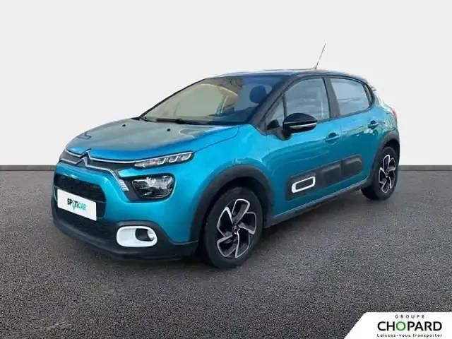 Spring blue (métallisé) Occasion 2020 Citroën C3 PureTech Berline | 9 900 € (Bon prix) - Image 1/4