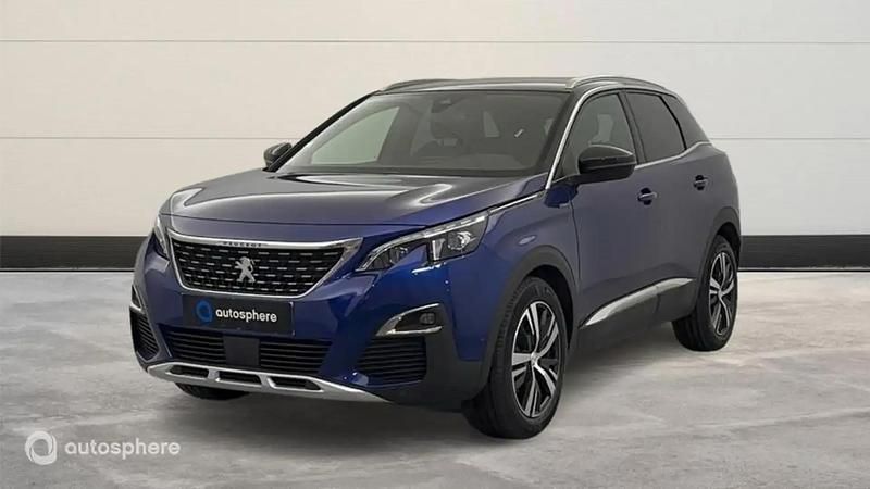 Bleu Utilisé 2021 Peugeot 3008 GT-line SUV | 18 299 € (Prix juste) - Image 1/4