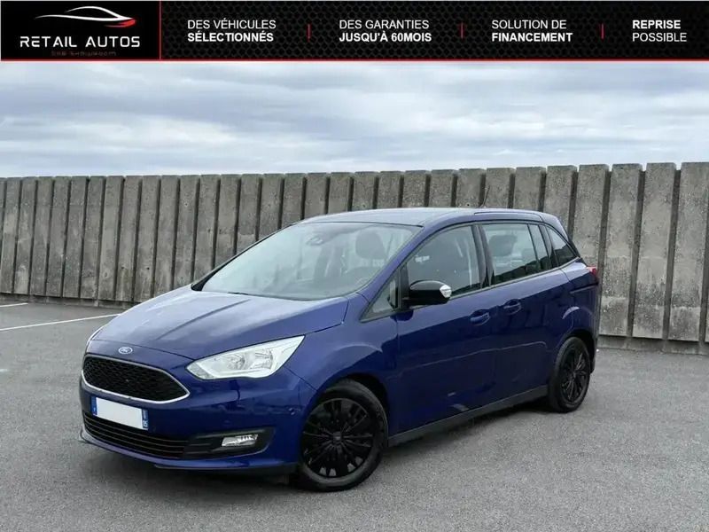 Bleu Utilisé 2019 Ford Grand C-Max Business Edition Monospace | 11 990 € - Image 1/4