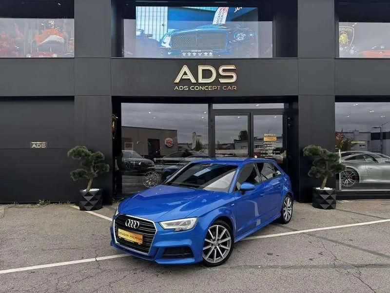 Bleu Utilisé 2019 Audi A3 Sport Berline | 15 990 € (Prix juste) - Image 1/4