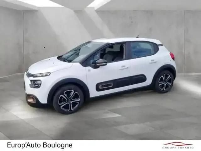 Blanc banquise (o) Occasion 2023 Citroën C3 PureTech Berline | 12 150 € (Prix juste) - Image 1/4