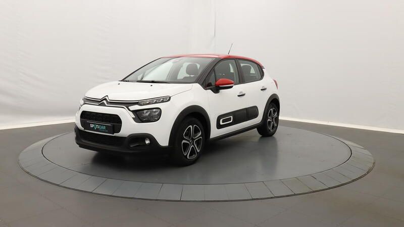 Blanc Utilisé 2022 Citroën C3 PureTech Citadine | 11 990 € (Prix juste) - Image 1/3