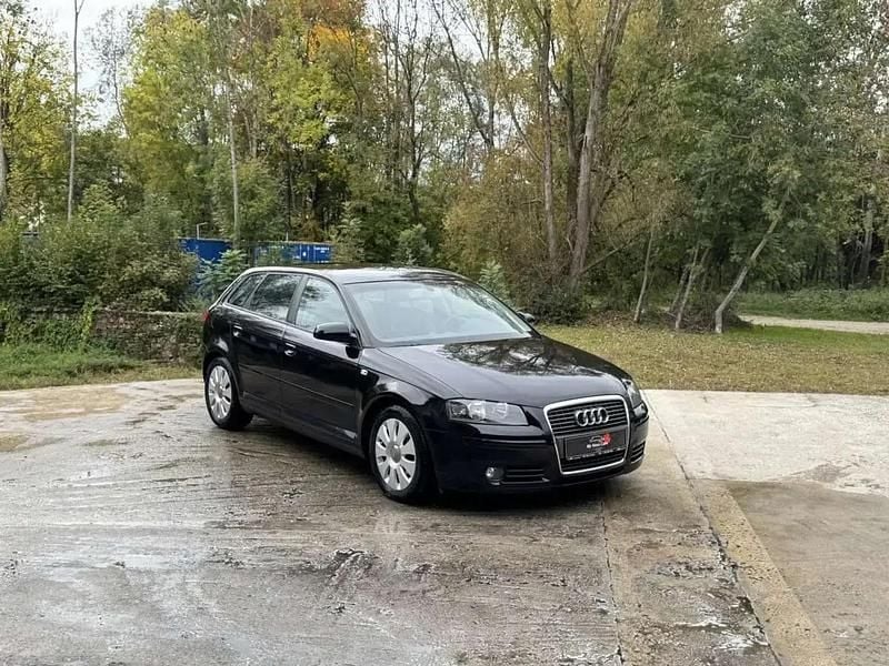 Noir Utilisé 2008 Audi A3 Sportback Ambition Berline | 6 990 € (Prix cher) - Image 1/4