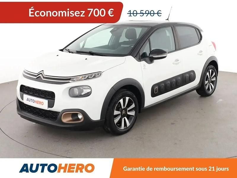 Blanc Utilisé 2019 Citroën C3 Origins Citadine | 9 590 € (Prix juste) - Image 1/2