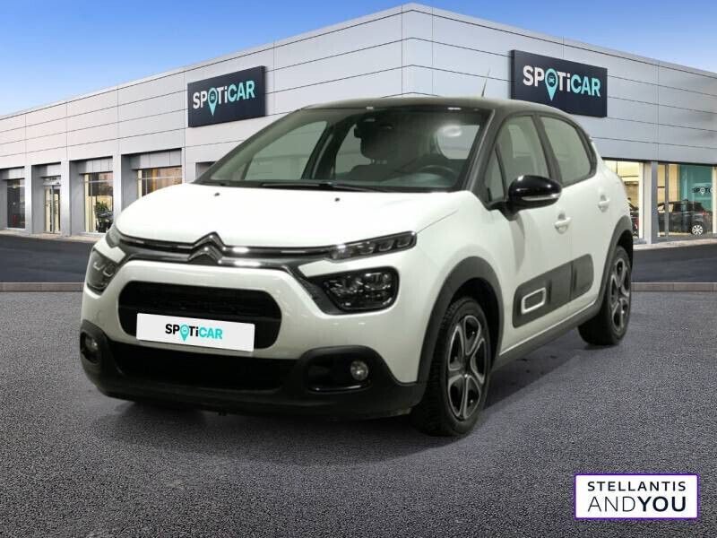 Blanc Utilisé 2022 Citroën C3 PureTech Citadine | 9 990 € (Bon prix) - Image 1/4