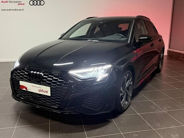 Noir mythe métallisé Occasion 2023 Audi A3 S-Line | 33 997 € (Prix assez cher) - Image 1/4