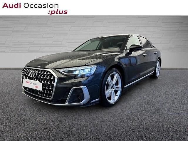 Noir mythe métallisé Utilisé 2022 Audi A8 Premium Berline | 66 900 € (Prix juste) - Image 1/4