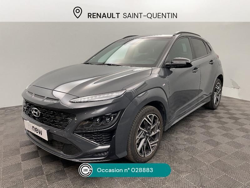 Gris Occasion 2023 Hyundai Kona N Line SUV | 20 990 € (Prix assez cher) - Image 1/4