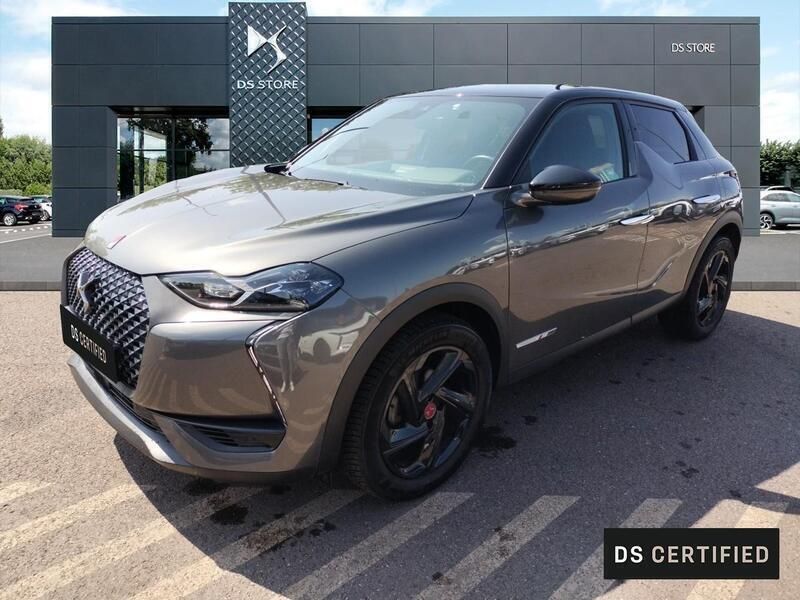 Gris platinium (m) toit noir Utilisé 2022 DS Automobiles DS3 Performance Citadine | 19 989 € (Prix juste) - Image 1/4