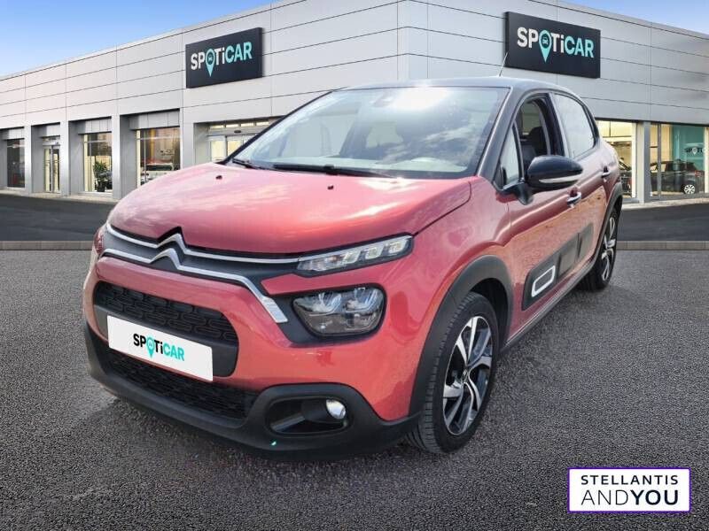 Rouge Utilisé 2021 Citroën C3 PureTech Citadine | 13 890 € (Prix juste) - Image 1/4