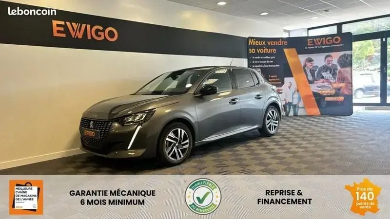 Gris Utilisé 2023 Peugeot 208 Allure Citadine | 15 275 € (Super prix) - Image 1/4