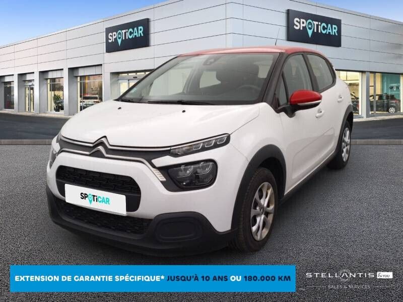 Blanc Occasion 2021 Citroën C3 Feel Citadine | 9 788 € (Prix juste) - Image 1/4