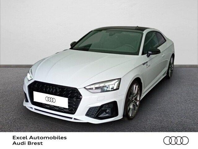 Blanc arcona Utilisé 2024 Audi A5 S-Line Coupé | 54 990 € (Prix assez cher) - Image 1/4