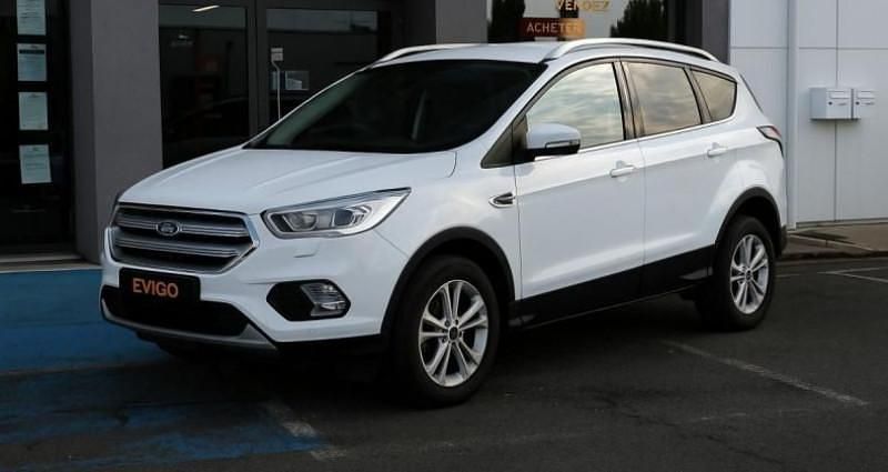 Blanc Utilisé 2018 Ford Kuga SUV | 10 490 € (Bon prix) - Image 1/4
