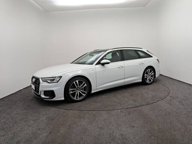 Blanc glacier métallisé Utilisé 2024 Audi A6 S-Line Break | 54 900 € (Prix juste) - Image 1/4