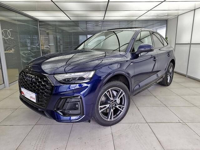 Bleu navarre métallisé Utilisé 2022 Audi Q5 Sportback S-Line SUV | 43 990 € (Prix juste) - Image 1/4