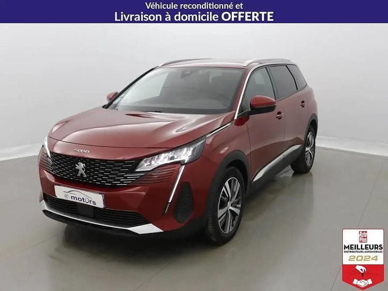 Rouge Utilisé 2021 Peugeot 5008 Allure Monospace | 23 900 € (Prix juste) - Image 1/4