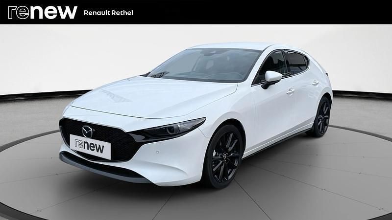 Blanc Occasion 2019 Mazda 3 Sports-Line Berline | 20 990 € (Prix assez cher) - Image 1/4