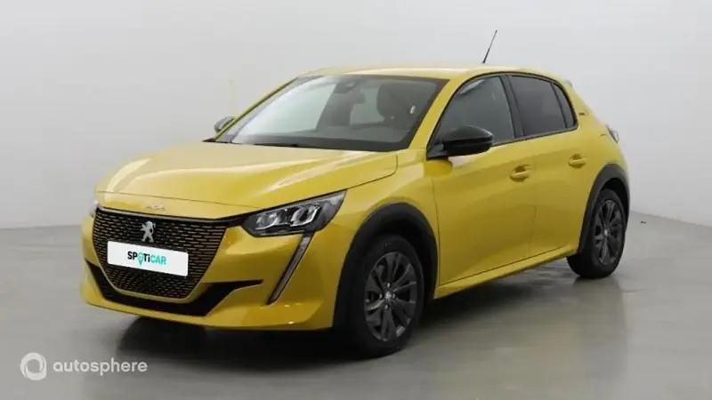 Jaune Utilisé 2022 Peugeot e-208 Style Citadine | 16 499 € (Bon prix) - Image 1/4