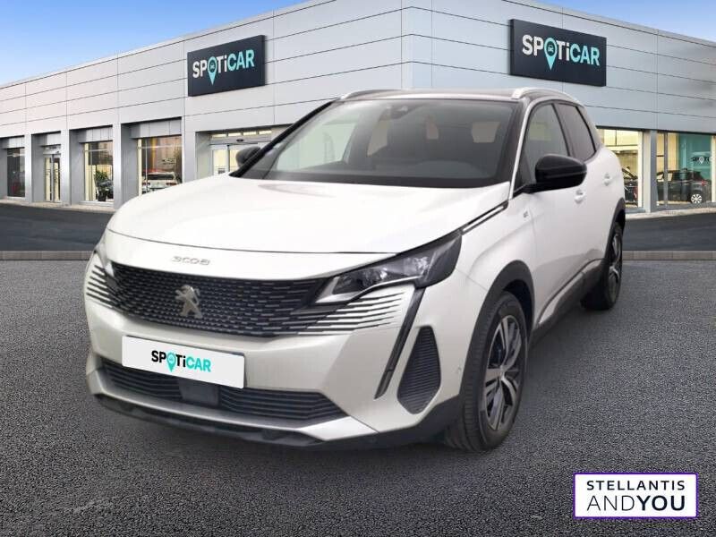 Blanc Utilisé 2021 Peugeot 3008 GT | 23 489 € (Prix juste) - Image 1/4