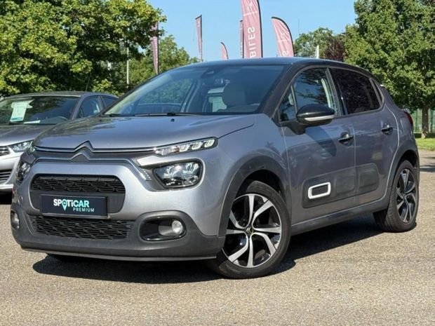 Noir Utilisé 2022 Citroën C3 PureTech Citadine | 13 789 € (Prix juste) - Image 1/4