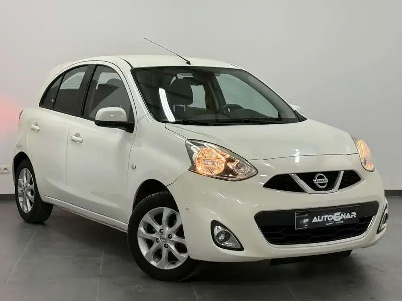Blanc Utilisé 2014 Nissan Micra Citadine | 3 990 € (Prix juste) - Image 1/4