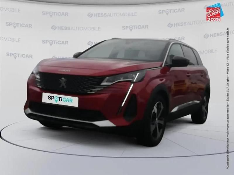 Rouge Utilisé 2021 Peugeot 5008 GT Monospace | 26 999 € (Prix juste) - Image 1/4