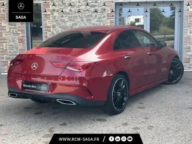 Occasion Mercedes CLA200 AMG line 2022 Rouge foncé Coupé