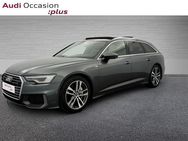Gris daytona nacré Utilisé 2021 Audi A6 S-Line Break | 39 990 € (Prix assez cher) - Image 1/4