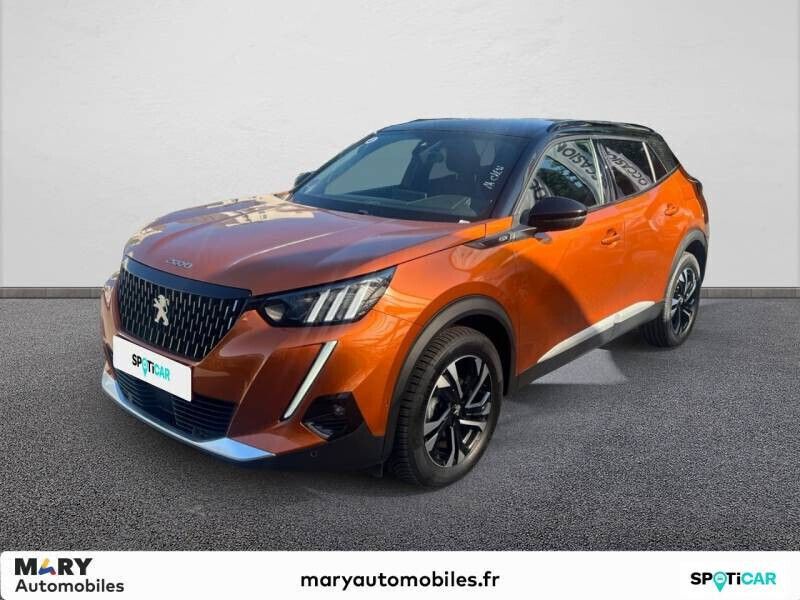 Orange Utilisé 2021 Peugeot 2008 GT SUV | 18 990 € (Prix juste) - Image 1/4