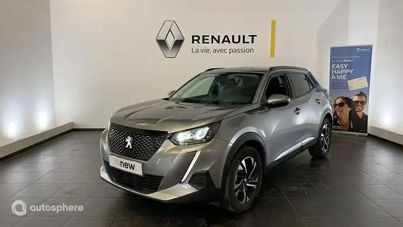 Gris Utilisé 2020 Peugeot 2008 Allure SUV | 12 999 € (Prix juste) - Image 1/4