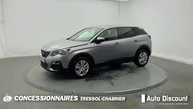 Gris clair Utilisé 2018 Peugeot 3008 Active SUV | 12 480 € (Bon prix) - Image 1/4