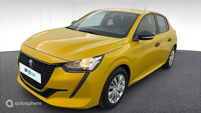 Jaune Utilisé 2021 Peugeot 208 S Citadine | 9 990 € (Bon prix) - Image 1/4