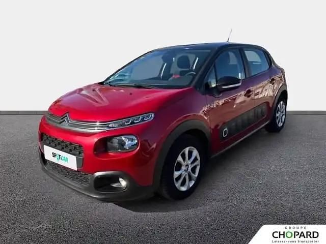 Rouge Occasion 2019 Citroën C3 PureTech Berline | 8 900 € (Bon prix) - Image 1/4