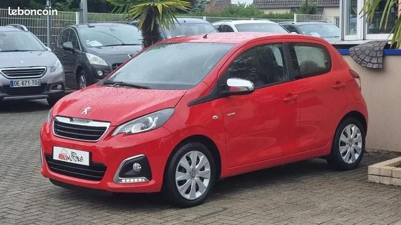Rouge Utilisé 2017 Peugeot 108 Style Citadine | 5 500 € (Prix juste) - Image 1/4
