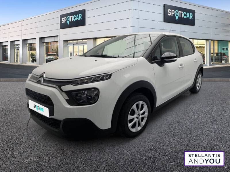 Blanc Utilisé 2021 Citroën C3 Feel Citadine | 11 790 € (Bon prix) - Image 1/4