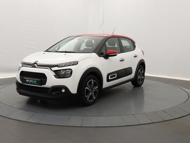 Blanc Utilisé 2022 Citroën C3 PureTech Citadine | 11 890 € (Prix juste) - Image 1/4