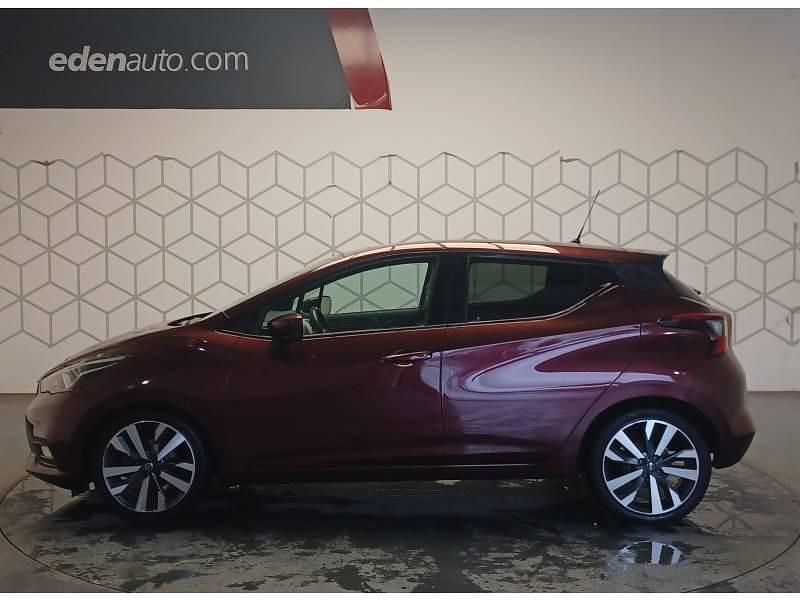 Occasion Nissan Micra Tekna 100 ch (73 kW) 2020 Rouge fonce Citadine