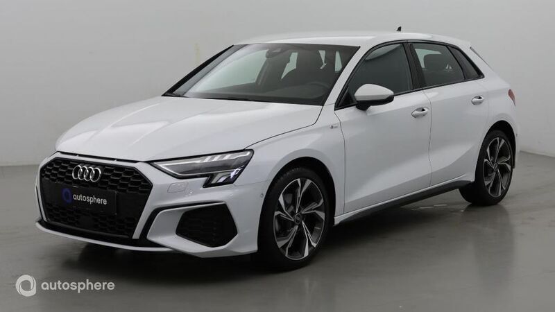 Blanc Utilisé 2021 Audi A3 Sportback S-Line Berline | 28 399 € (Prix juste) - Image 1/4