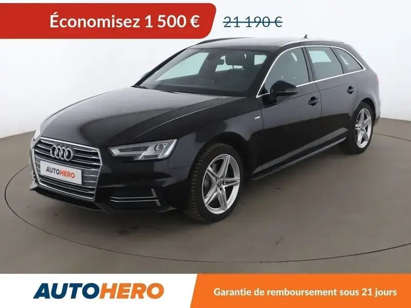 Noir Utilisé 2017 Audi A4 S-Line Break | 18 690 € (Prix juste) - Image 1/2