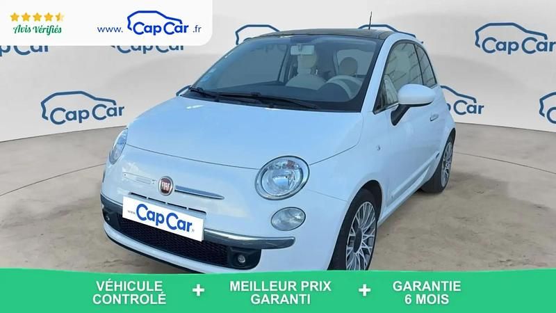 Blanc Occasion 2015 Fiat 500 Lounge Citadine | 7 240 € (Super prix) - Image 1/4