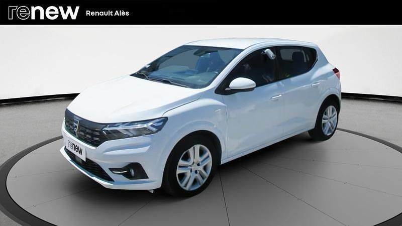 Blanc Utilisé 2021 Dacia Sandero Comfort Citadine | 11 990 € (Bon prix) - Image 1/4