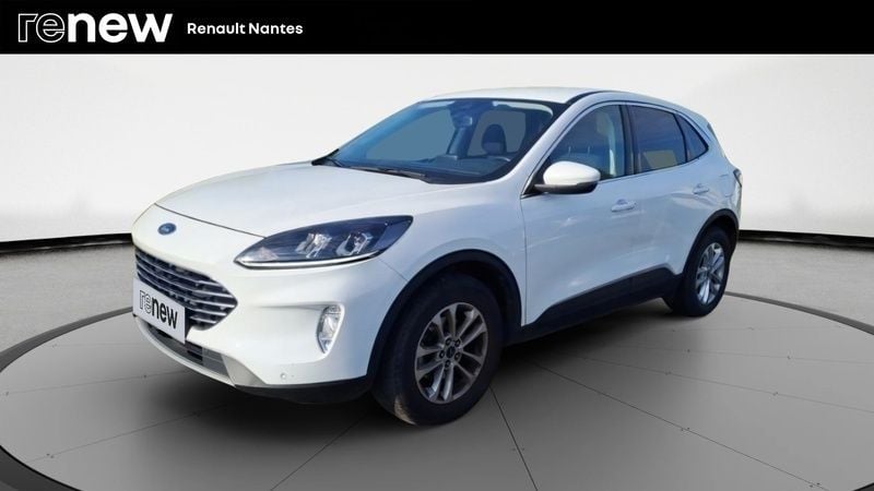 Blanc Utilisé 2021 Ford Kuga Titanium SUV | 19 990 € (Prix juste) - Image 1/4