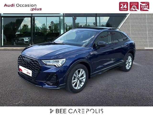 Bleu navarre métallisé Utilisé 2024 Audi Q3 Sportback S-Line SUV | 47 390 € (Prix cher) - Image 1/4