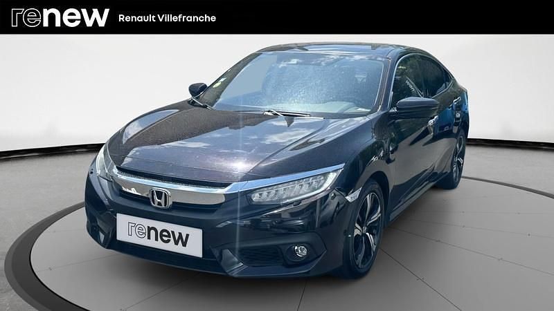 Noir Utilisé 2020 Honda Civic Exclusive Berline | 22 490 € (Prix juste) - Image 1/4