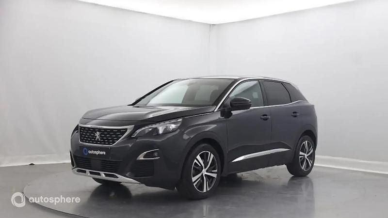 Gris Utilisé 2019 Peugeot 3008 GT-line SUV | 18 499 € (Bon prix) - Image 1/4
