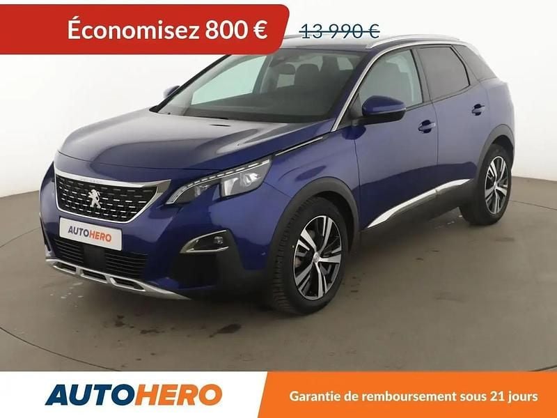 Bleu Utilisé 2018 Peugeot 3008 Allure SUV | 13 190 € (Bon prix) - Image 1/2