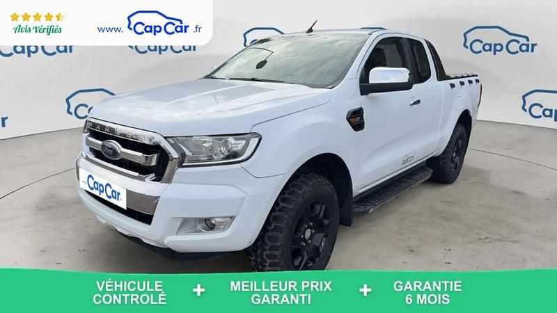 Blanc Occasion 2019 Ford Ranger Limited Pick-up | 25 500 € (Bon prix) - Image 1/4